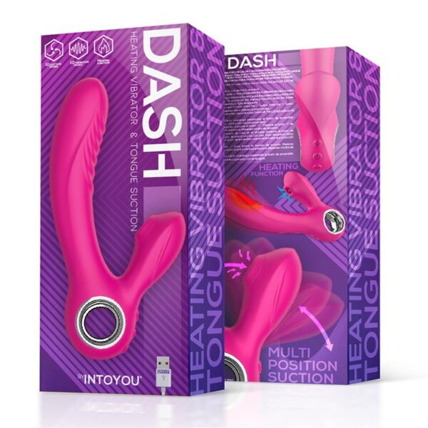 Dash 2.0 vibrator sa stimulaciskim jezikom i funkcijom grijanja silikona