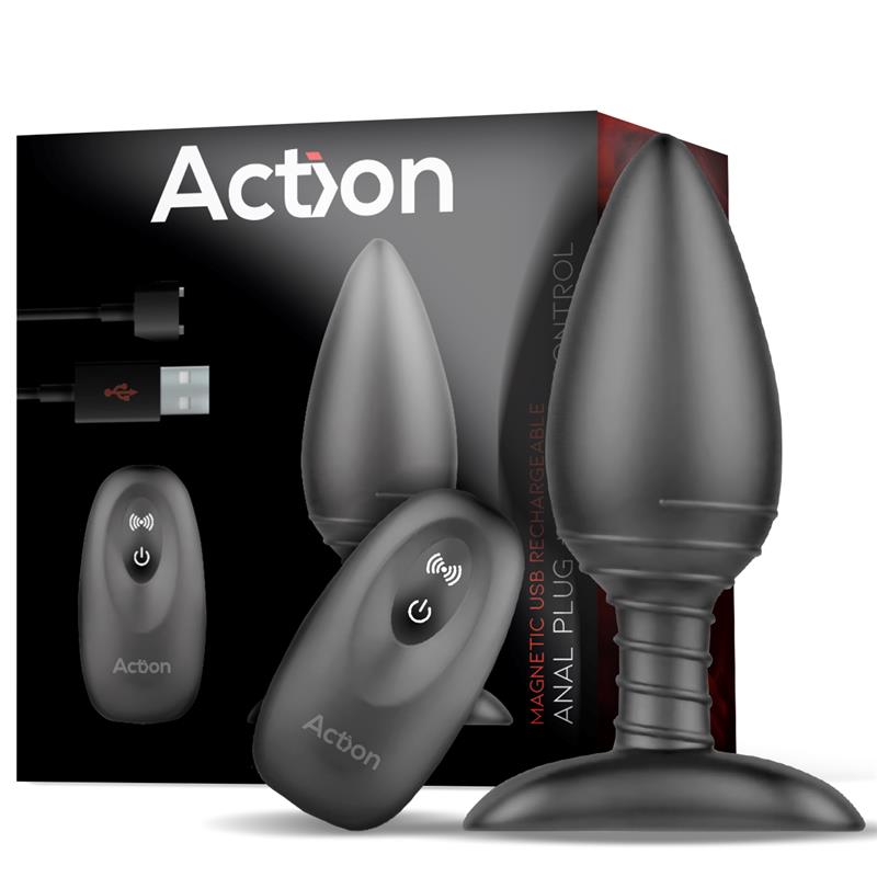 Action Asher vibrirajući Butt plug